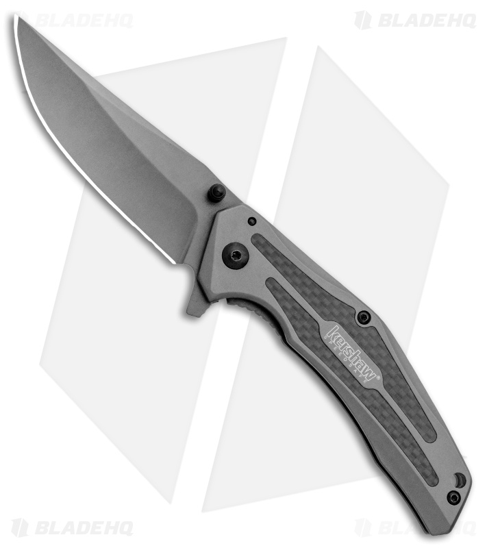 Kershaw Duojet A/O Frame Lock Knife | Gray SS/Carbon Fiber | 8300