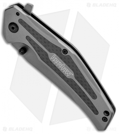 Kershaw Duojet A/O Frame Lock Knife Gray SS/Carbon Fiber (3.25" Gray) 8300