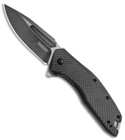 Kershaw Flourish Assisted Opening Knife Carbon Fiber/G-10 (3.5" BlackWash) 3935