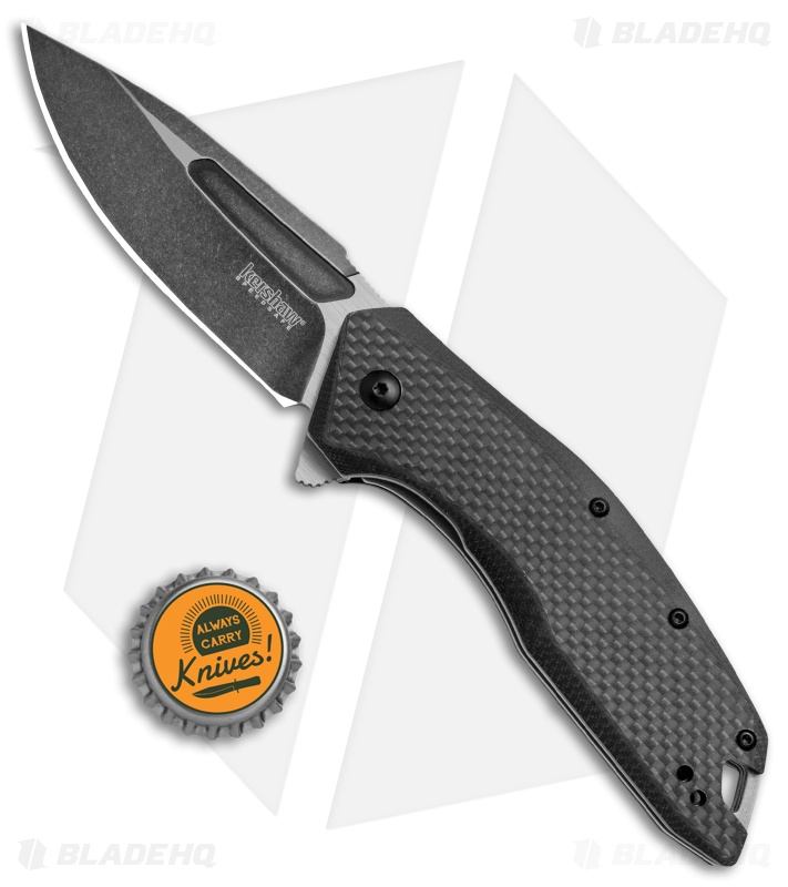 Kershaw Flourish Assisted Opening Knife Carbon Fiber/G-10 (3.5" BlackWash) 3935