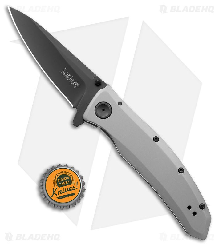 Kershaw Grid Assisted Opening Flipper Knife (3.75" Black) 2200