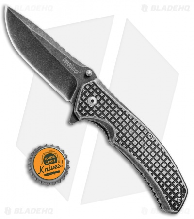 Kershaw Headgrille Assisted Opening Frame Lock Knife (3.25" Blackwash) 1325