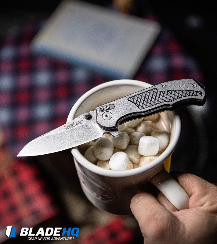 Kershaw Hinderer Agile Assisted Opening Knife (2.75" Stonewash) 1558