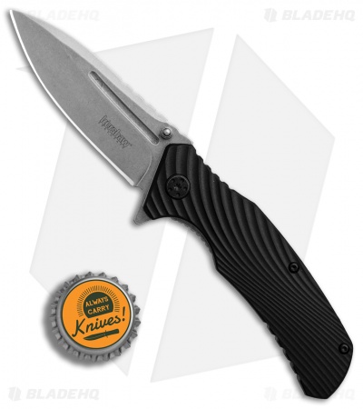Kershaw Huddle Assisted Opening Knife Black GFN (3.25" Stonewash ) 1326