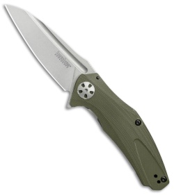 Kershaw Natrix A/O Sub-Frame Lock Knife OD Green G-10 (3.25" Stonewash) 7007OL