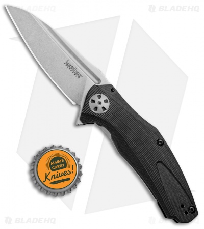 Kershaw Natrix Assisted Opening Sub-Frame Lock Knife Black G-10 (3.25" SW) 7007