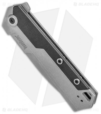 Kershaw Oblivion Assisted Opening Flipper Knife Black GFN (3.5" Stonewash) 3860