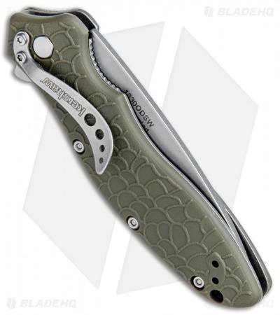 Kershaw Oso Sweet Assisted Opening Knife OD Green (3" Stonewash) 1830ODSW