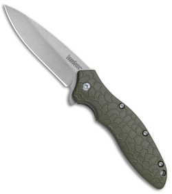 Kershaw Oso Sweet Assisted Opening Knife OD Green (3" Stonewash) 1830ODSW