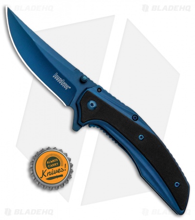 Kershaw Outright | A/O Frame Lock Knife | Blue/Black G-10