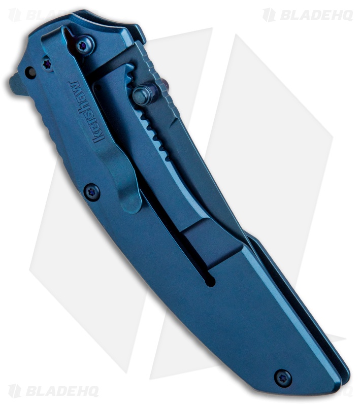 Kershaw Outright A/O Frame Lock Knife Blue/Black G-10 (3" Blue) 8320