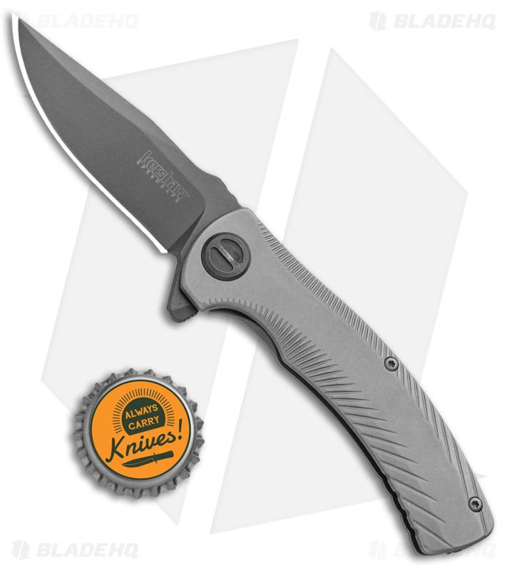 Kershaw Seguin Assisted Opening Frame Lock Knife Gray (3.1" Gray) 3490