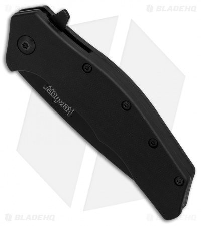 Kershaw Thicket Tanto Assisted Opening Knife Black GFN (Black Plain) 1328