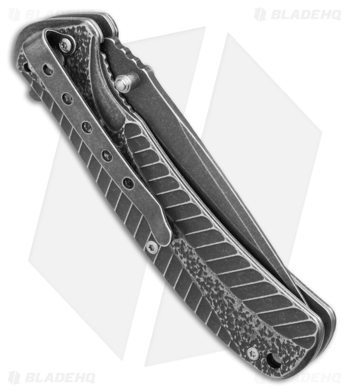 Kershaw Starter Assisted Opening Flipper Knife (3.4" BlackWash) 1301BW