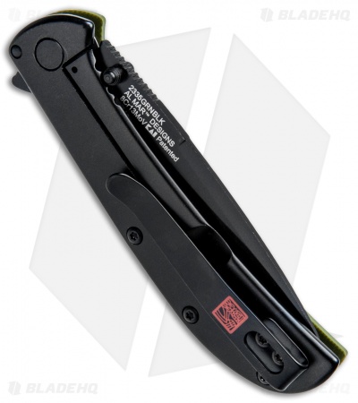 Kershaw Al Mar AM-3 Assisted Opening Knife Green G-10 (3" Black) 2335GRNBLK