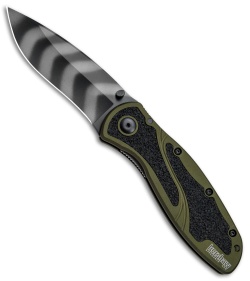 Kershaw Blur Assisted Opening Knife OD Green (3.375" Tiger Stripe) 1670OLTS