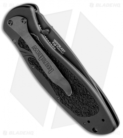 Kershaw Blur Tanto Assisted Opening Knife Black (3.375" Black Serr) 1670TBLKST