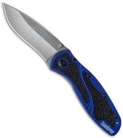 Kershaw Blur Assisted Opening Knife Navy Blue (3.375&quot; Stonewash) 1670NBSW | 36004