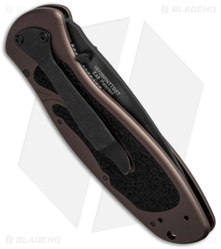 Kershaw Blur Tanto Assisted Opening Knife Brown (Tiger Stripe Serr) 1670BRNTTSST