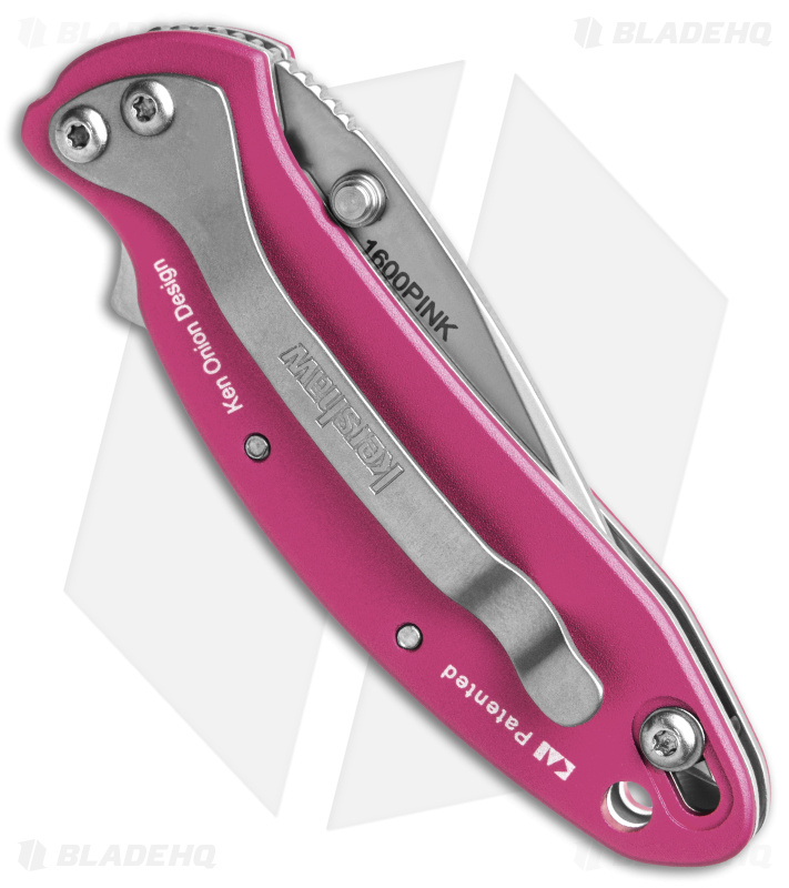 Kershaw Chive Assisted Opening Knife Pink (1.94" Bead Blast) 1600PINK