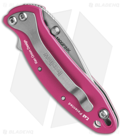 Kershaw Chive Assisted Opening Knife Pink (1.94" Bead Blast) 1600PINK
