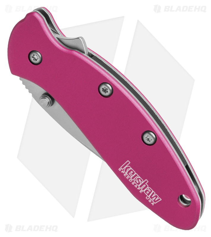 Kershaw Chive Assisted Opening Knife Pink (1.94" Bead Blast) 1600PINK