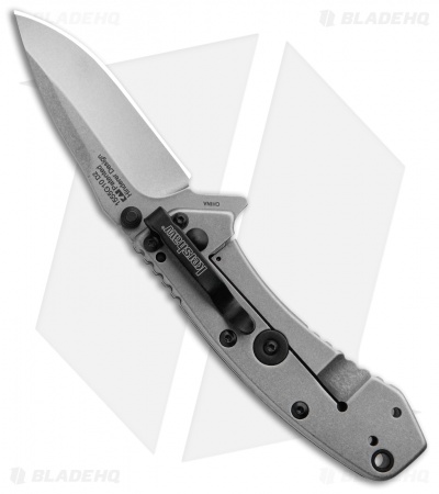 Kershaw Cryo | Assisted Opening Knife | Black G-10 + Stonewash D2