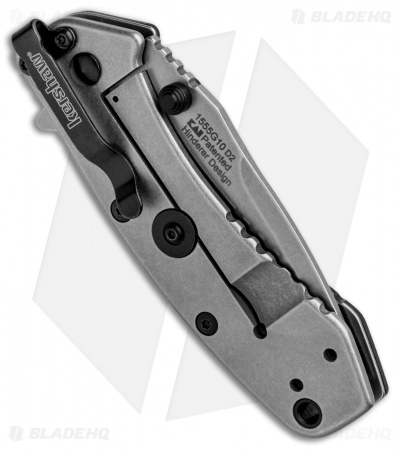 Kershaw Cryo Assisted Opening Flipper Knife Black G-10 (2.75" D2) Exclusive