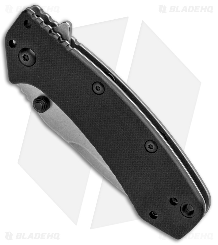 Kershaw Cryo Assisted Opening Flipper Knife Black G-10 (2.75" D2) Exclusive