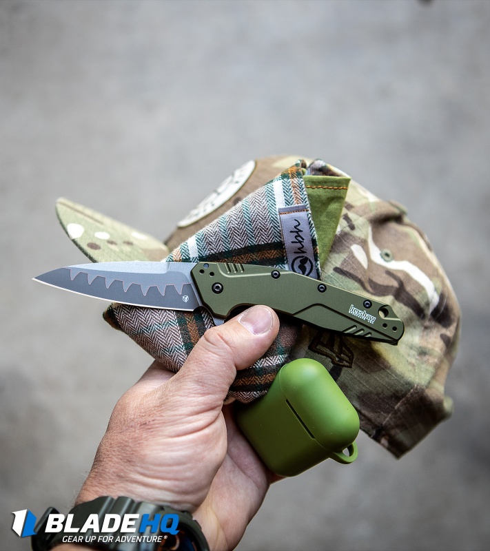 Kershaw Dividend Assisted Opening Knife Olive (3