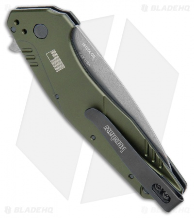 Kershaw Dividend Assisted Opening Knife Olive (3" Composite) 1812OLCB