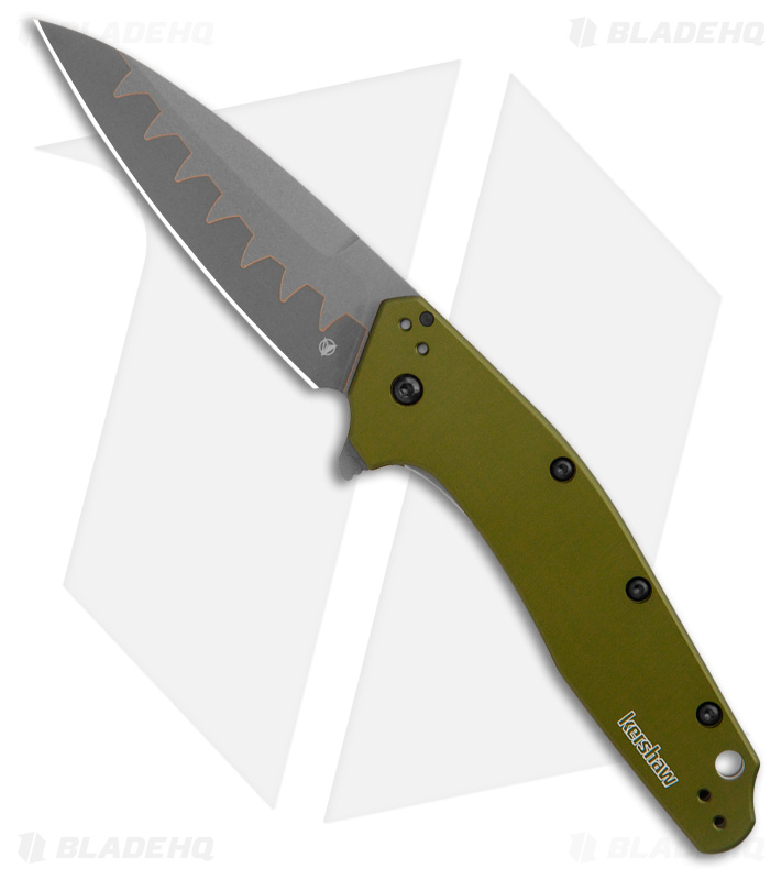 Kershaw Dividend Knife Olive (3" Composite) - Factory Second