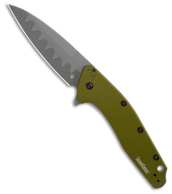 Kershaw Dividend Knife Olive (3" Composite) - Factory Second