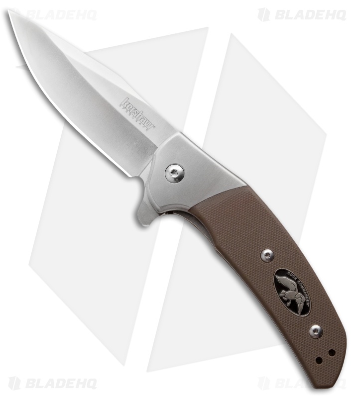 Kershaw Duck Commander Rayne Assisted Opening Knife (3.125" Satin) 7402DCX