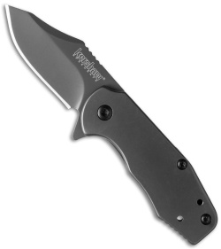 Kershaw Ember Assisted Opening Flipper Knife (2" Gray) 3560 Hinderer