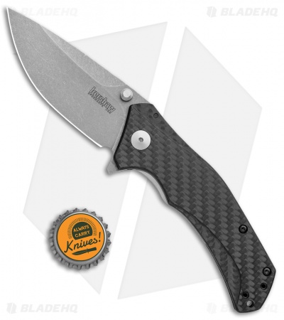 Kershaw Knockout Assisted Opening Knife Carbon Fiber (3.25" SW M390) 1870CFM390