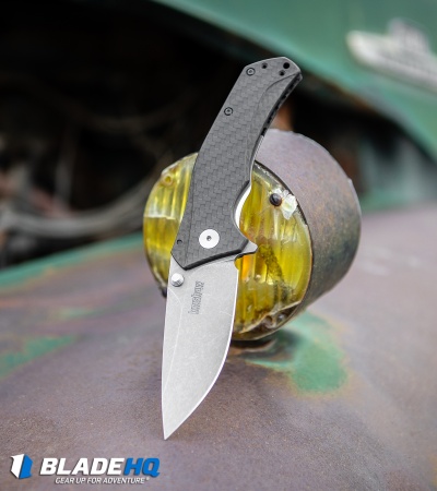 Kershaw Knockout Assisted Opening Knife Carbon Fiber (3.25" SW M390) 1870CFM390