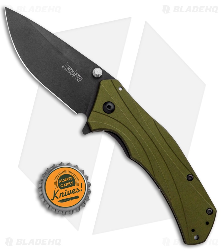Kershaw Knockout Assisted Opening Knife Olive (3.25