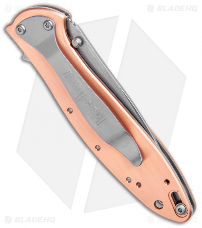 Kershaw Copper Leek Assisted Opening Knife  (3" Stonewash) 1660CU