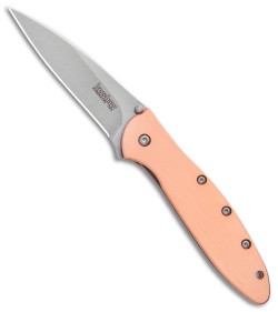 Kershaw Copper Leek Assisted Opening Knife  (3&quot; Stonewash) 1660CU | 116808