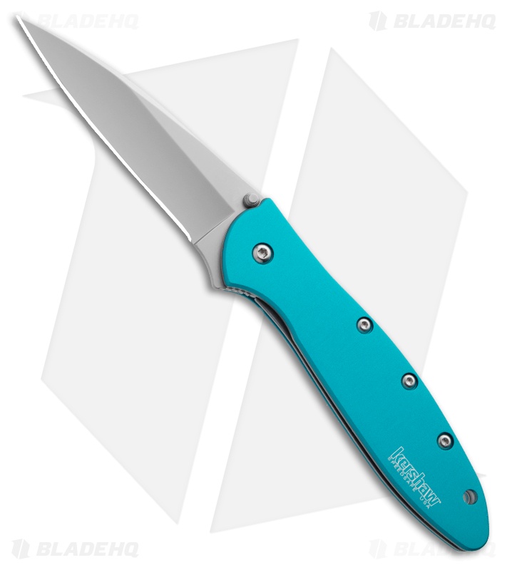 Kershaw Leek Assisted Opening Knife Teal (3" Bead Blast) 1660TEAL