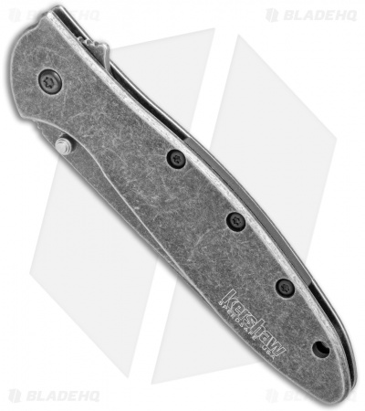 Kershaw Random Leek Reverse Tanto Assisted Opening Knife (3" Black SW)