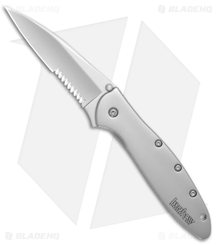 Kershaw Leek Assisted Opening Knife Steel (3" Bead Blast Serr) 1660ST