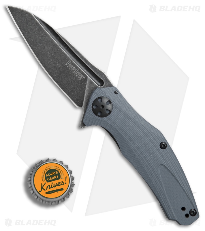 Kershaw Natrix A/O Knife Gray G-10 (3.25" BlackWash) 7007GRYBW