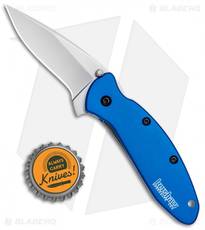 Kershaw Scallion Assisted Opening Knife Navy Blue (2.25" Bead Blast) 1620NB