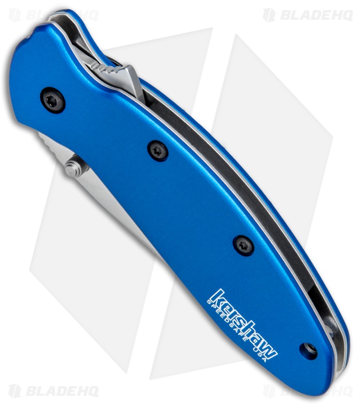 Kershaw Scallion Assisted Opening Knife Navy Blue (2.25" Bead Blast) 1620NB