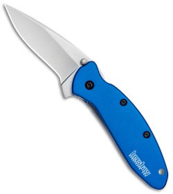 Kershaw Scallion Assisted Opening Knife Navy Blue (2.25" Bead Blast) 1620NB