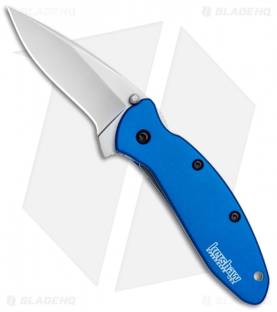 Kershaw Scallion Assisted Opening Knife Navy Blue (2.25" Bead Blast) 1620NB