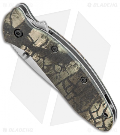 Kershaw Scallion Flipper Knife Tree Camo Aluminum (2.25" Satin) 1620C