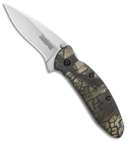 Kershaw Scallion Flipper Knife Tree Camo Aluminum (2.25" Satin) 1620C